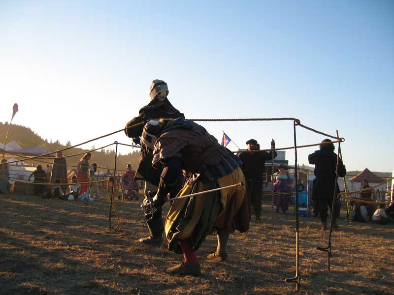 Knights Battling After Hours