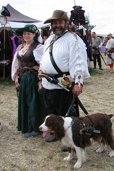 Pirates with Their Pirate Dog